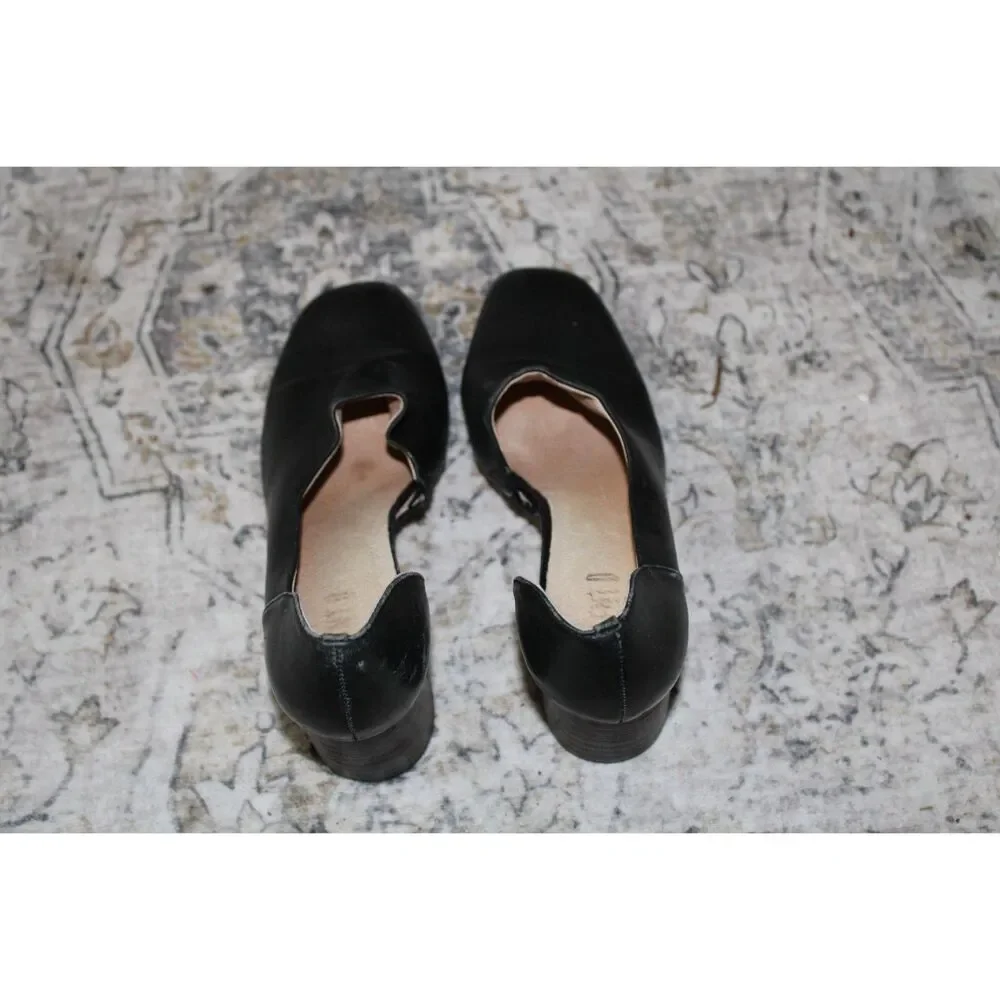 Anthropologie Silent D novaltee d'orsay black leather size 39 - Picture 4 of 9